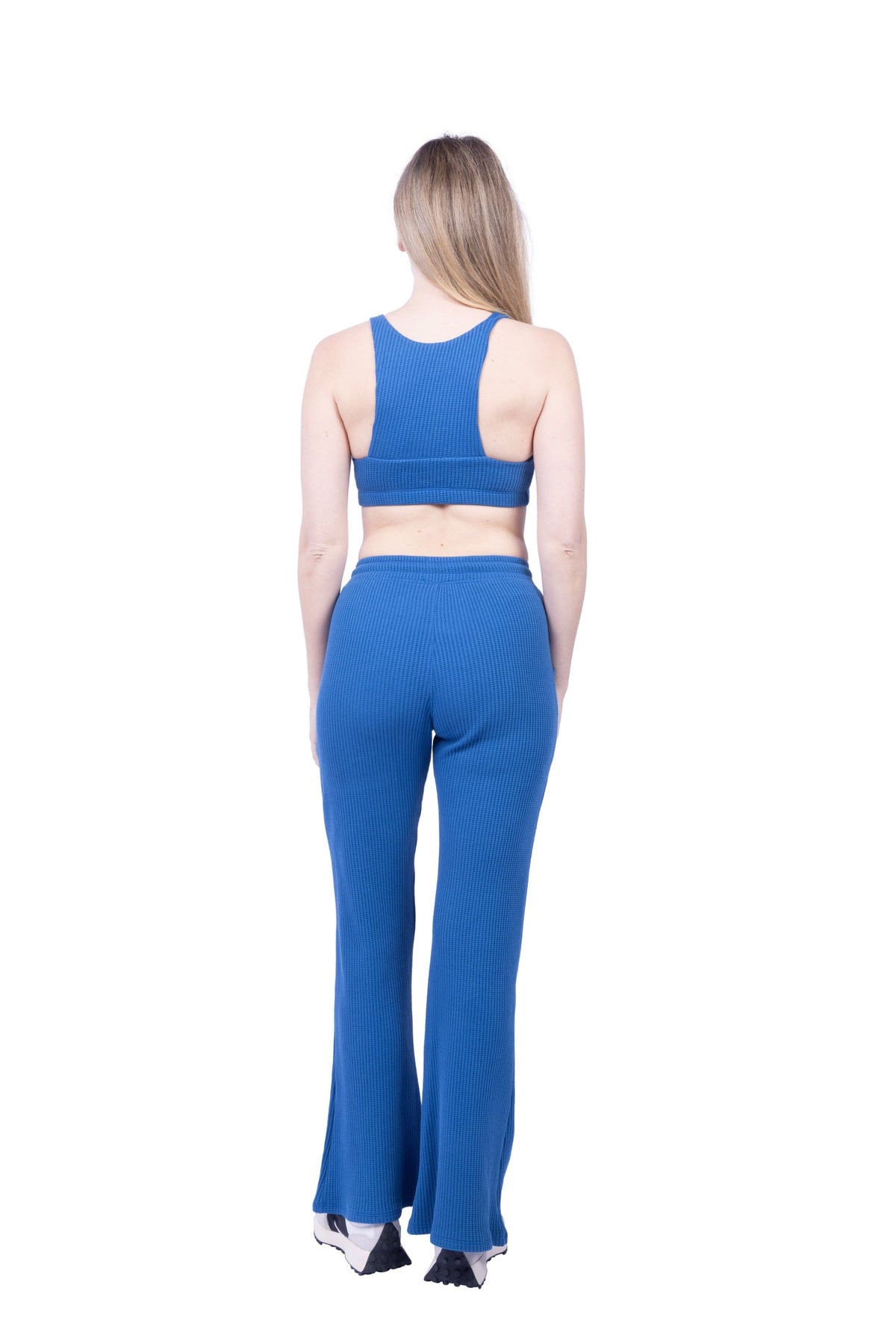 Jules Organic Cotton Waffle-Knit Drawstring Pants