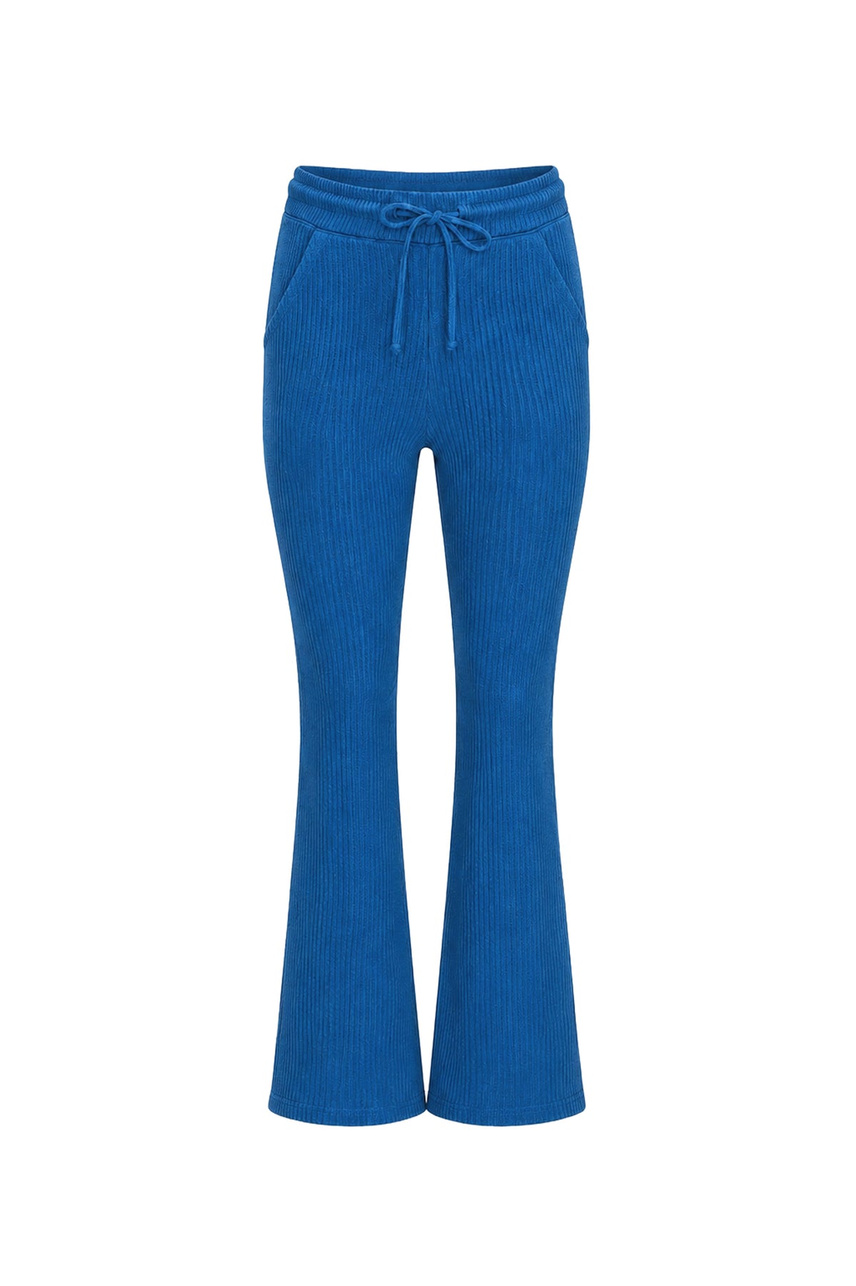 Jules Organic Cotton Waffle-Knit Drawstring Pants