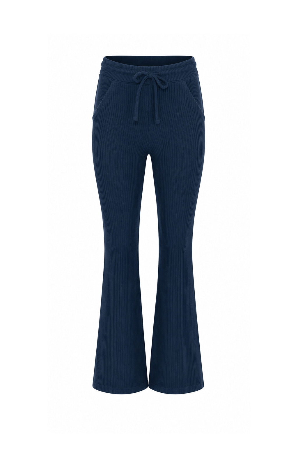 Jules Organic Cotton Waffle-Knit Drawstring Pants