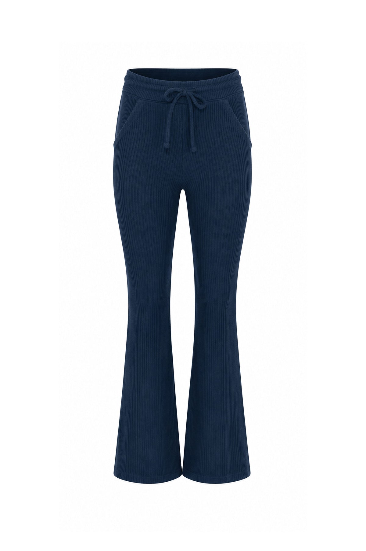 Jules Organic Cotton Waffle-Knit Drawstring Pants