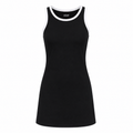 Willa Organic Cotton Contrast-Trim Active Mini Dress