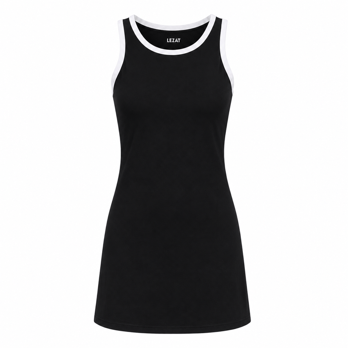 Willa Organic Cotton Contrast-Trim Active Mini Dress