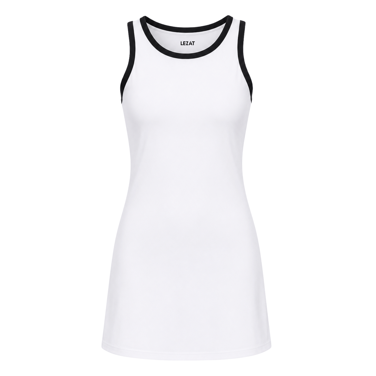 Willa Organic Cotton Contrast-Trim Active Mini Dress