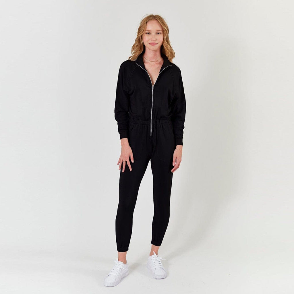 Restore TENCEL™ Modal Soft Terry Jumpsuit - Black