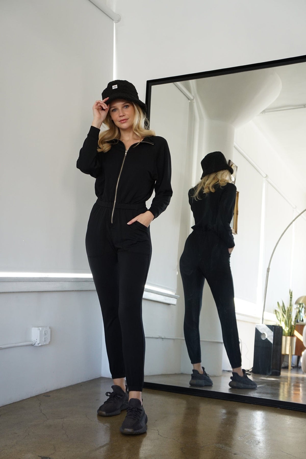 Restore TENCEL™ Modal Soft Terry Jumpsuit - Black