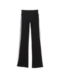 Ella Organic Cotton High-Rise Flare Stripe Leggings