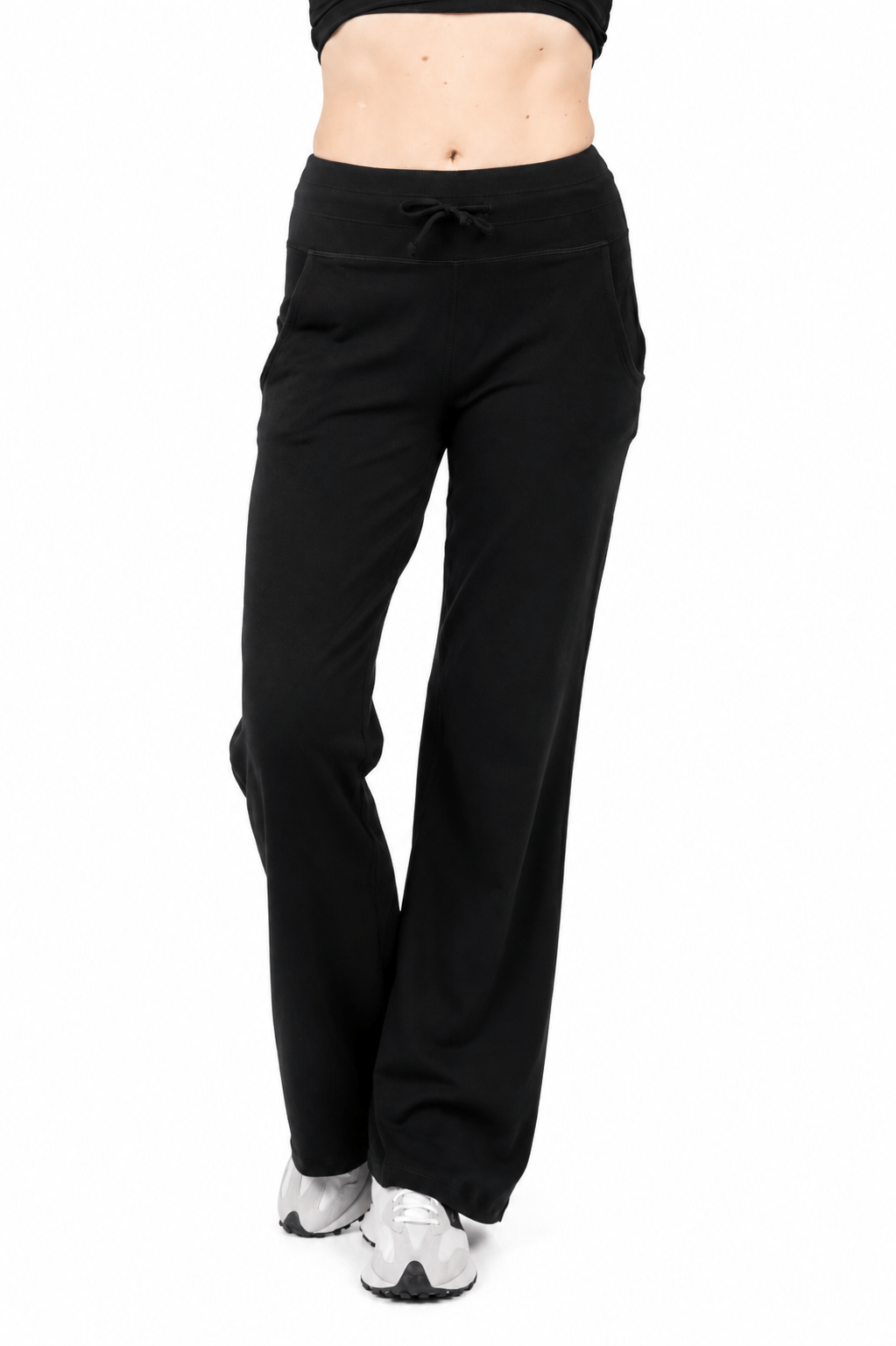 Taylor Organic Cotton Wide-Leg Pocketed Pants