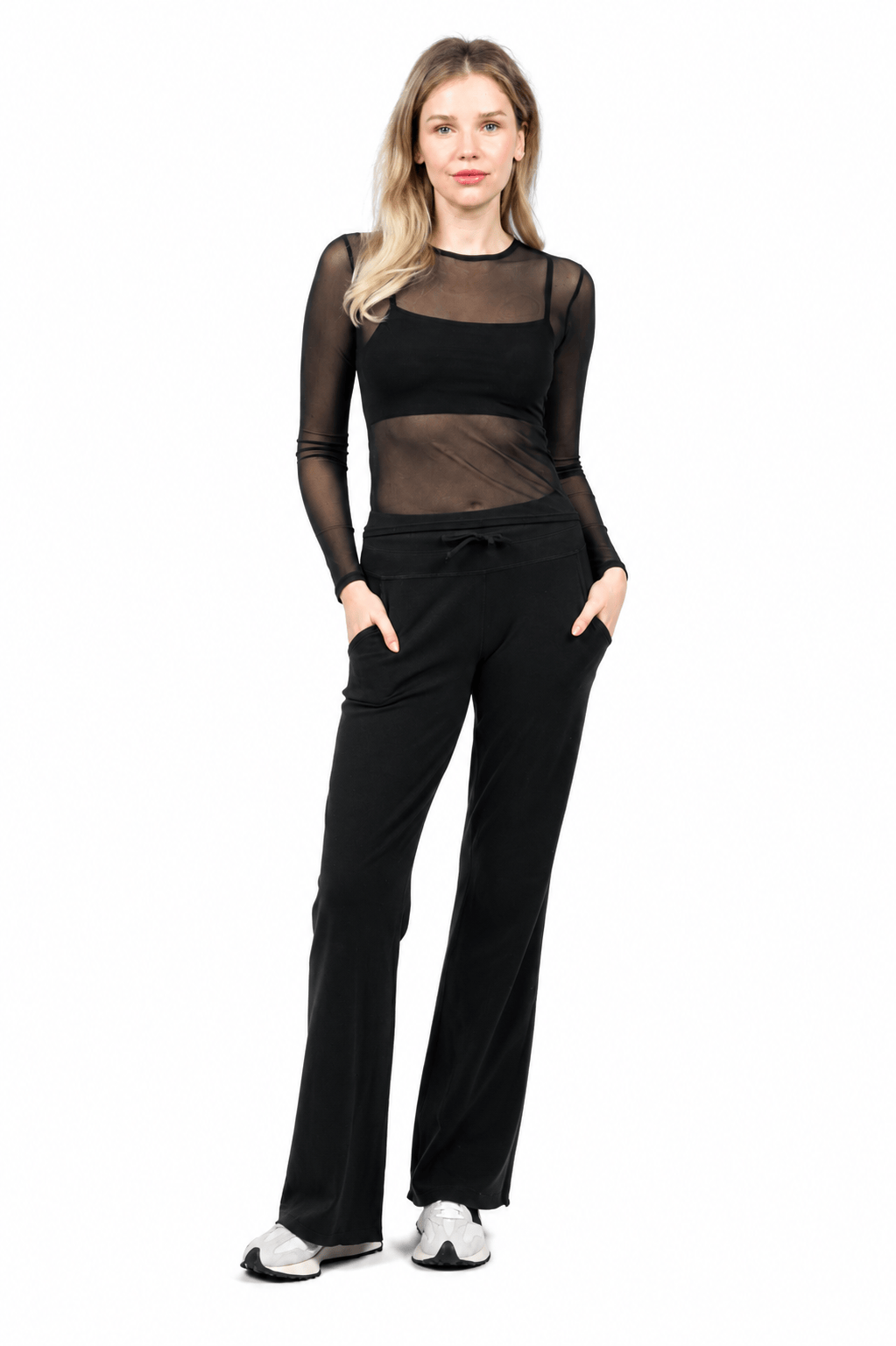 Taylor Organic Cotton Wide-Leg Pocketed Pants