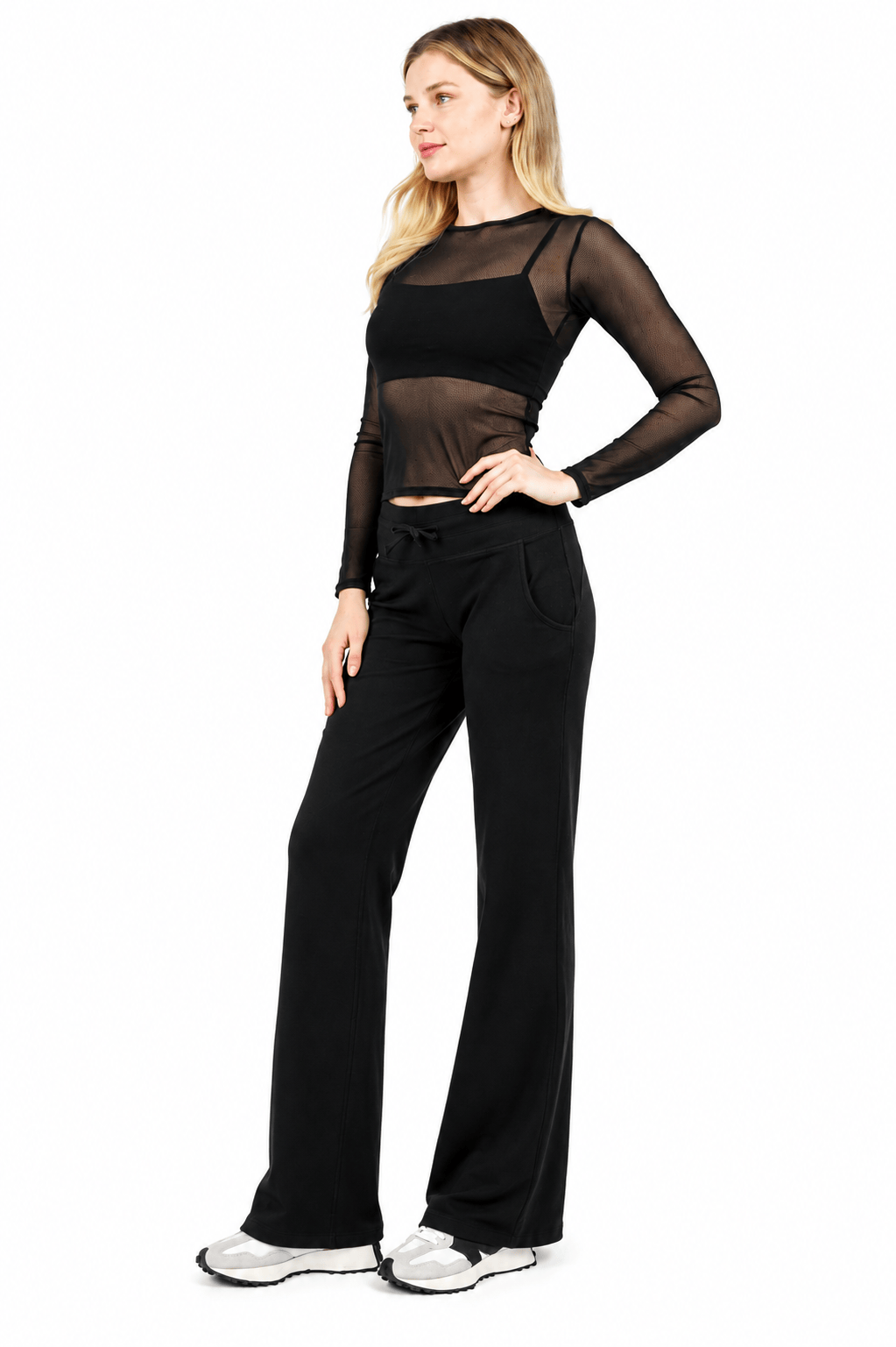 Taylor Organic Cotton Wide-Leg Pocketed Pants