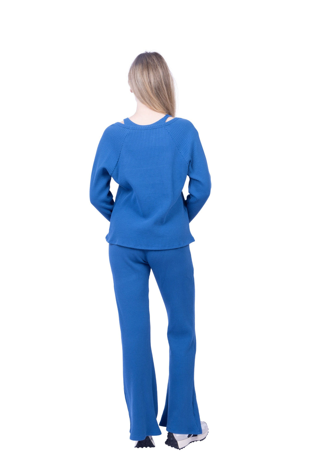 Jules Organic Cotton Waffle-Knit Drawstring Pants