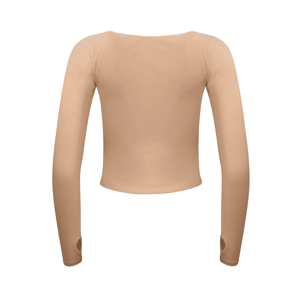 Hailey Mesh & Organic Cotton Long-Sleeve Top