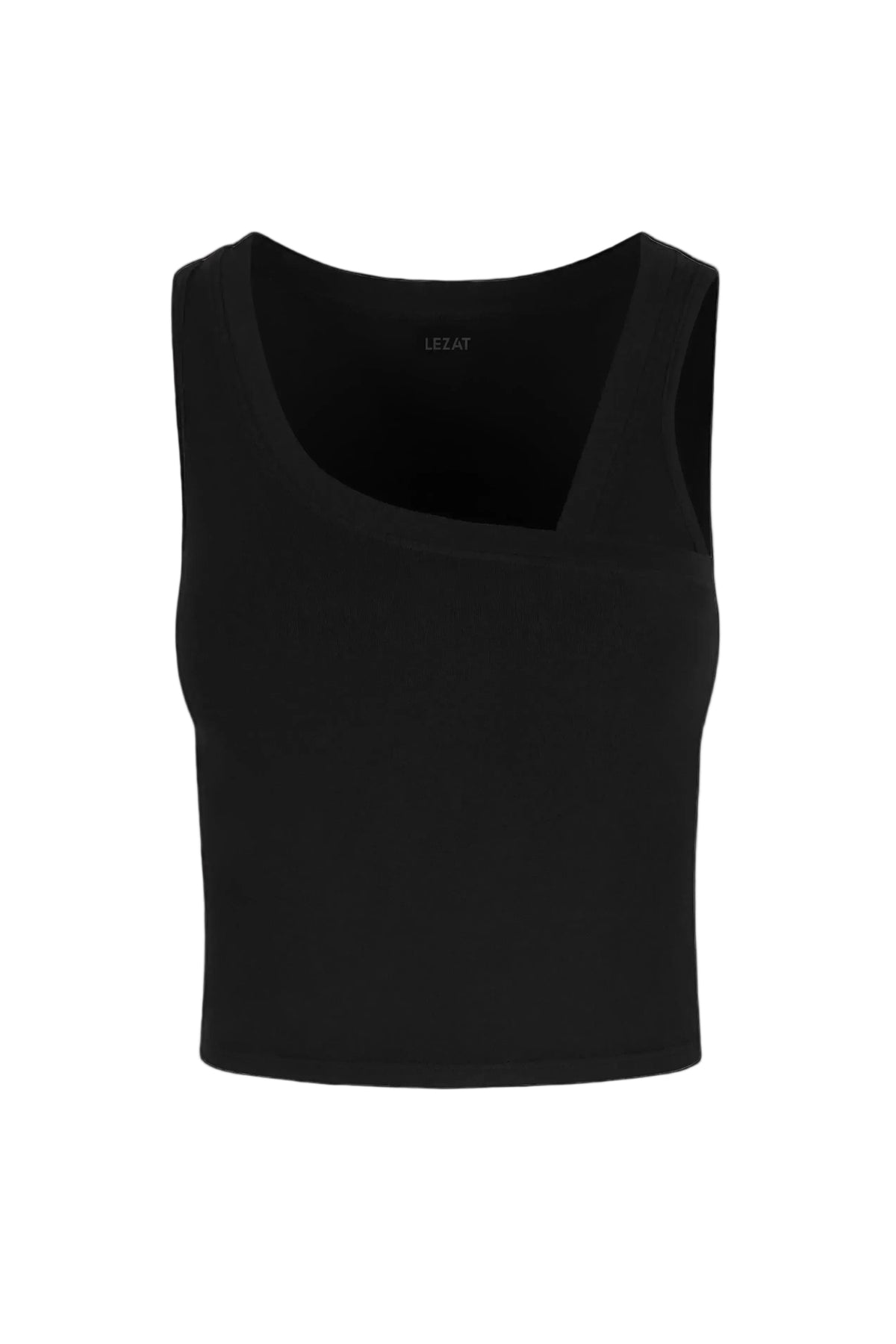 Eden Asymmetrical Organic Cotton Tank | Hand-Dyed, Cropped, Locally Knitted in LA | XS-XL