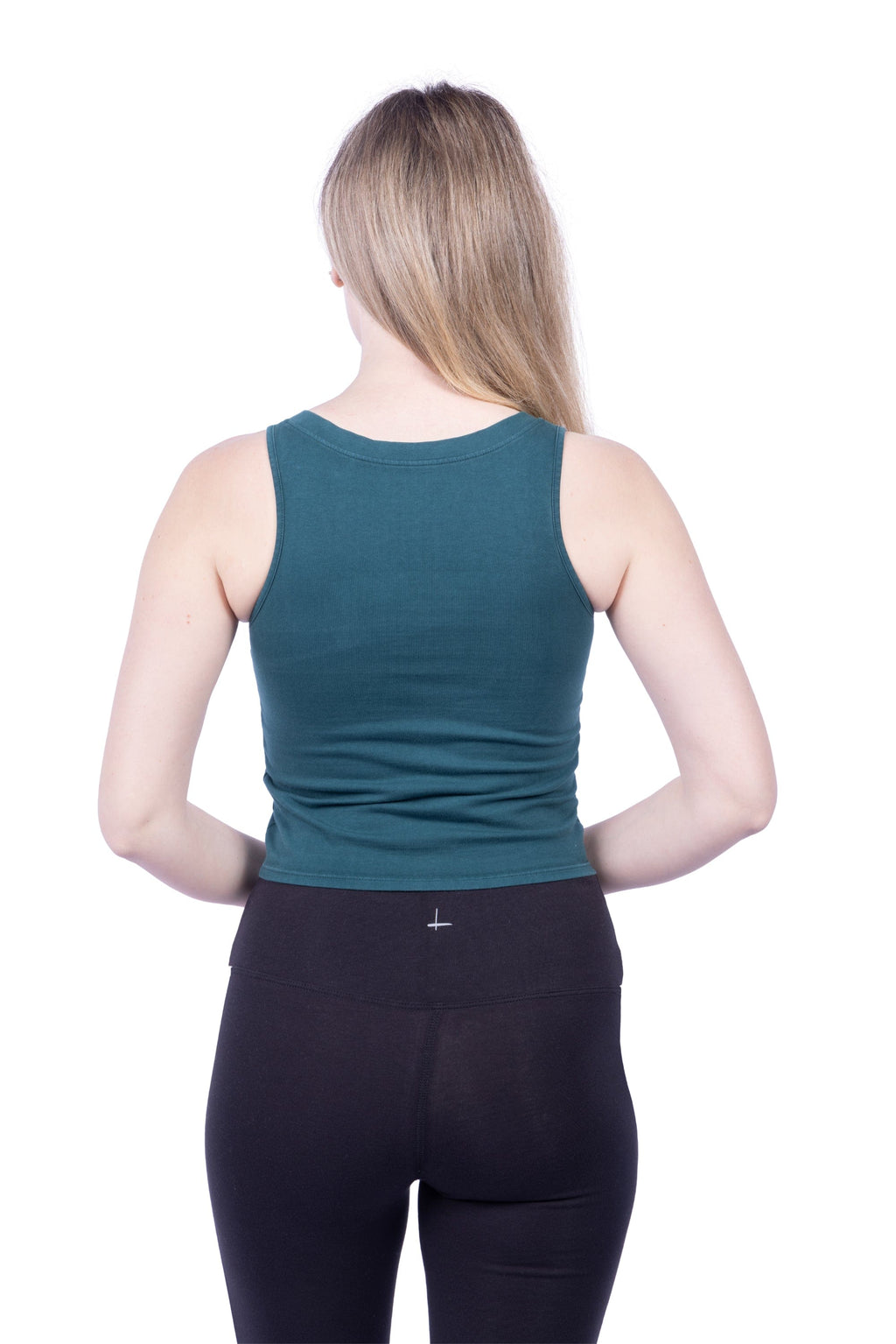 Eden Asymmetrical Organic Cotton Tank | Hand-Dyed, Cropped, Locally Knitted in LA | XS-XL