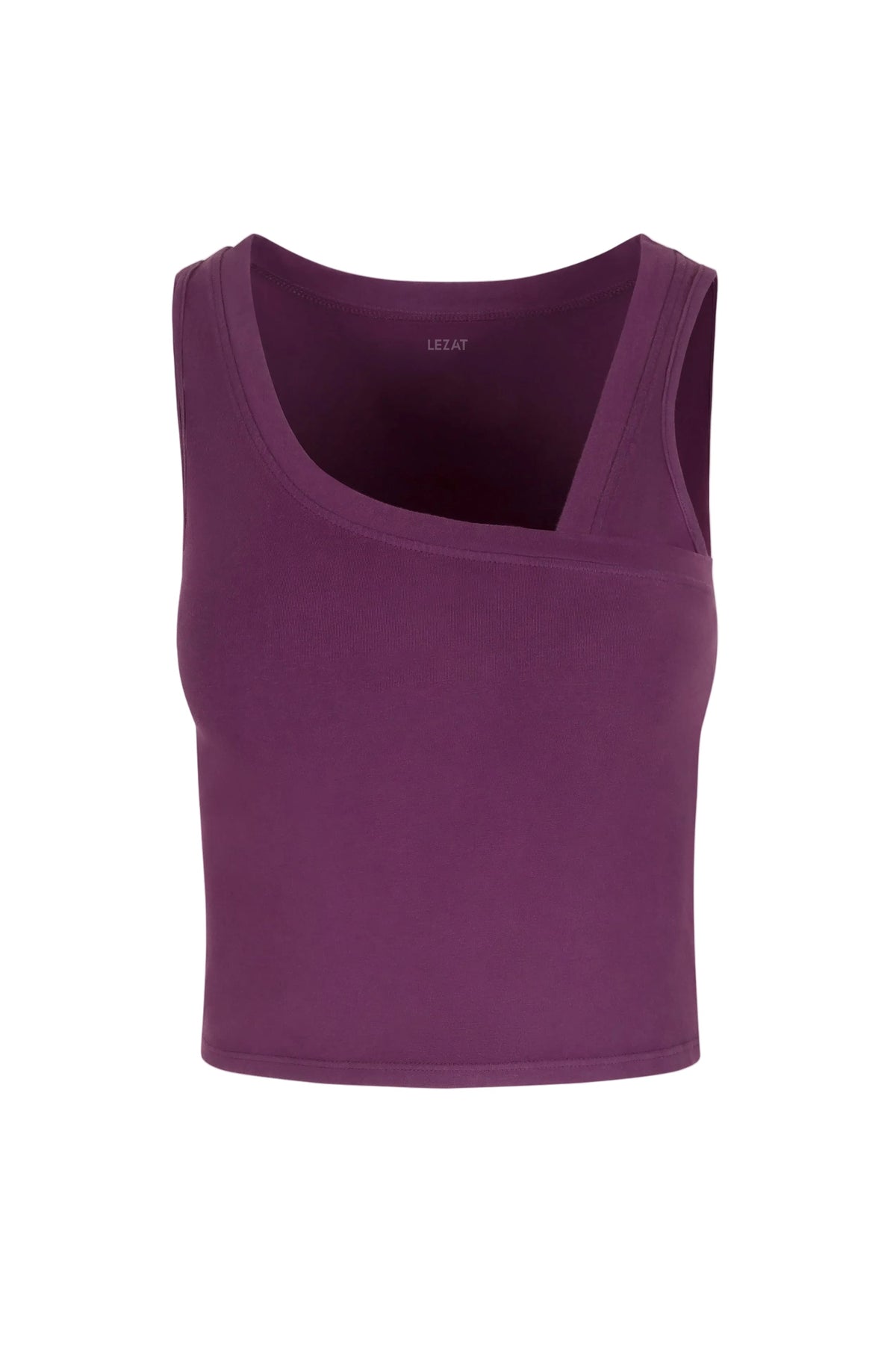 Eden Asymmetrical Organic Cotton Tank | Hand-Dyed, Cropped, Locally Knitted in LA | XS-XL