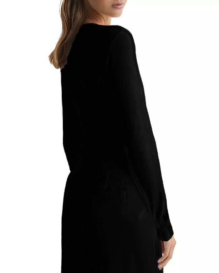 Melli TENCEL™ Modal Cutout Long-Sleeve Crop Top - Black