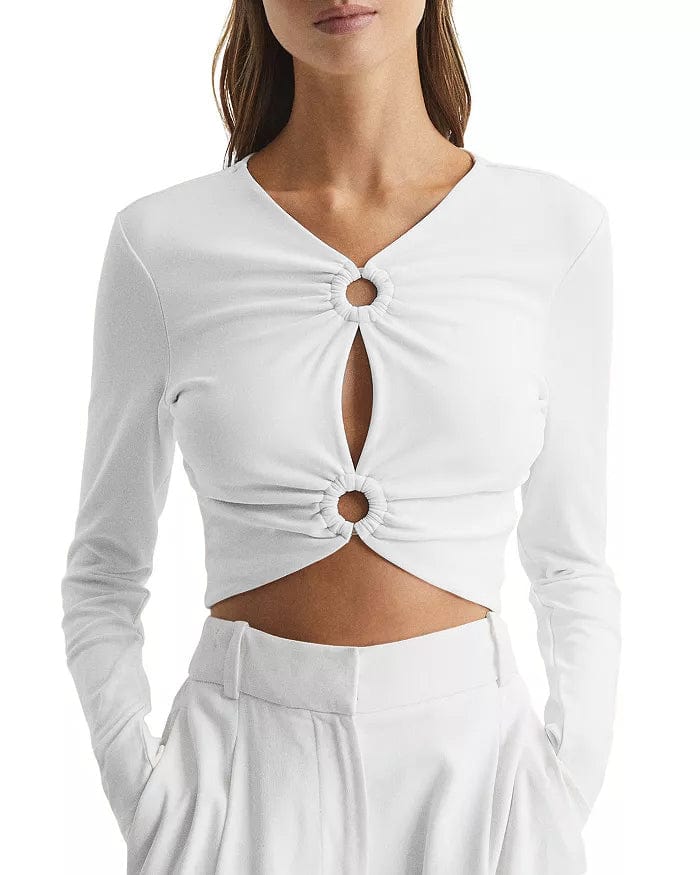 Melli TENCEL™ Modal Cutout Long-Sleeve Crop Top