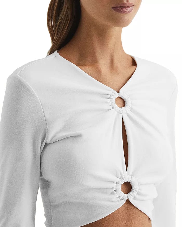Melli TENCEL™ Modal Cutout Long-Sleeve Crop Top