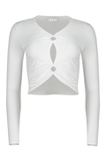 Melli TENCEL™ Modal Cutout Long-Sleeve Crop Top