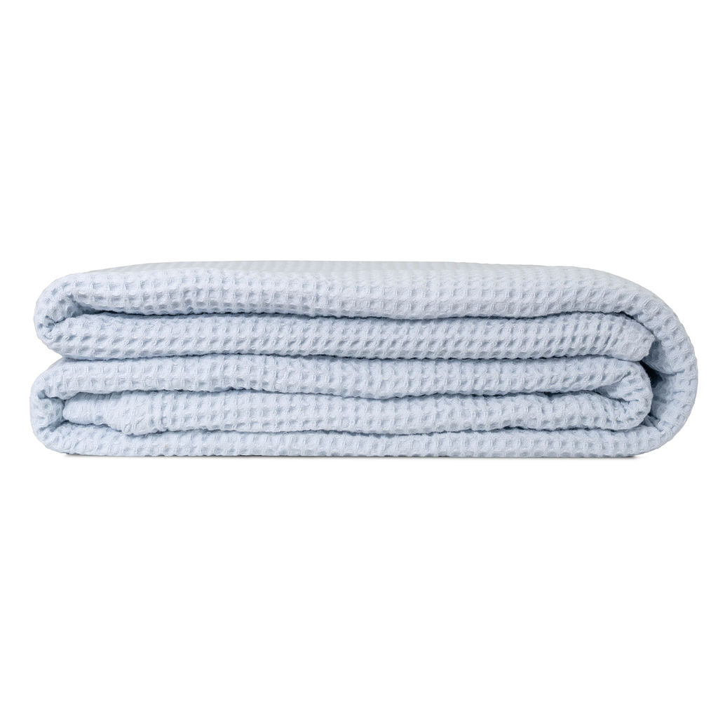 Organic Cotton Waffle Weave Throw Blanket