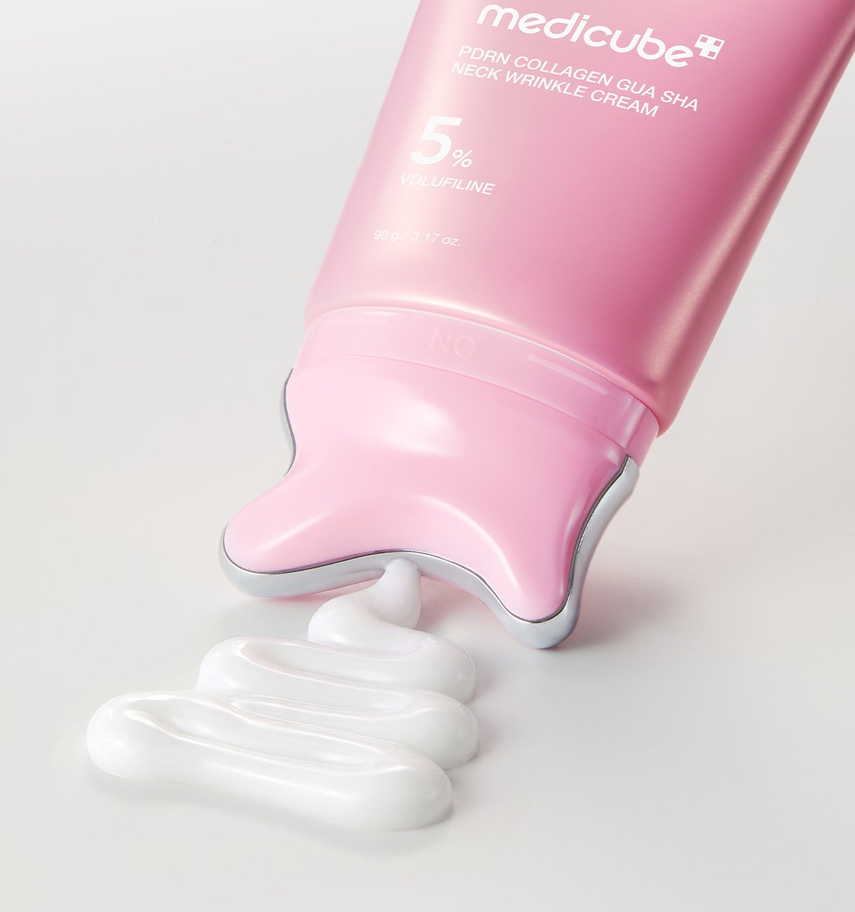 Medicube PDRN Collagen Gua Sha Neck Cream | Built-In Stainless Steel Applicator | 90g