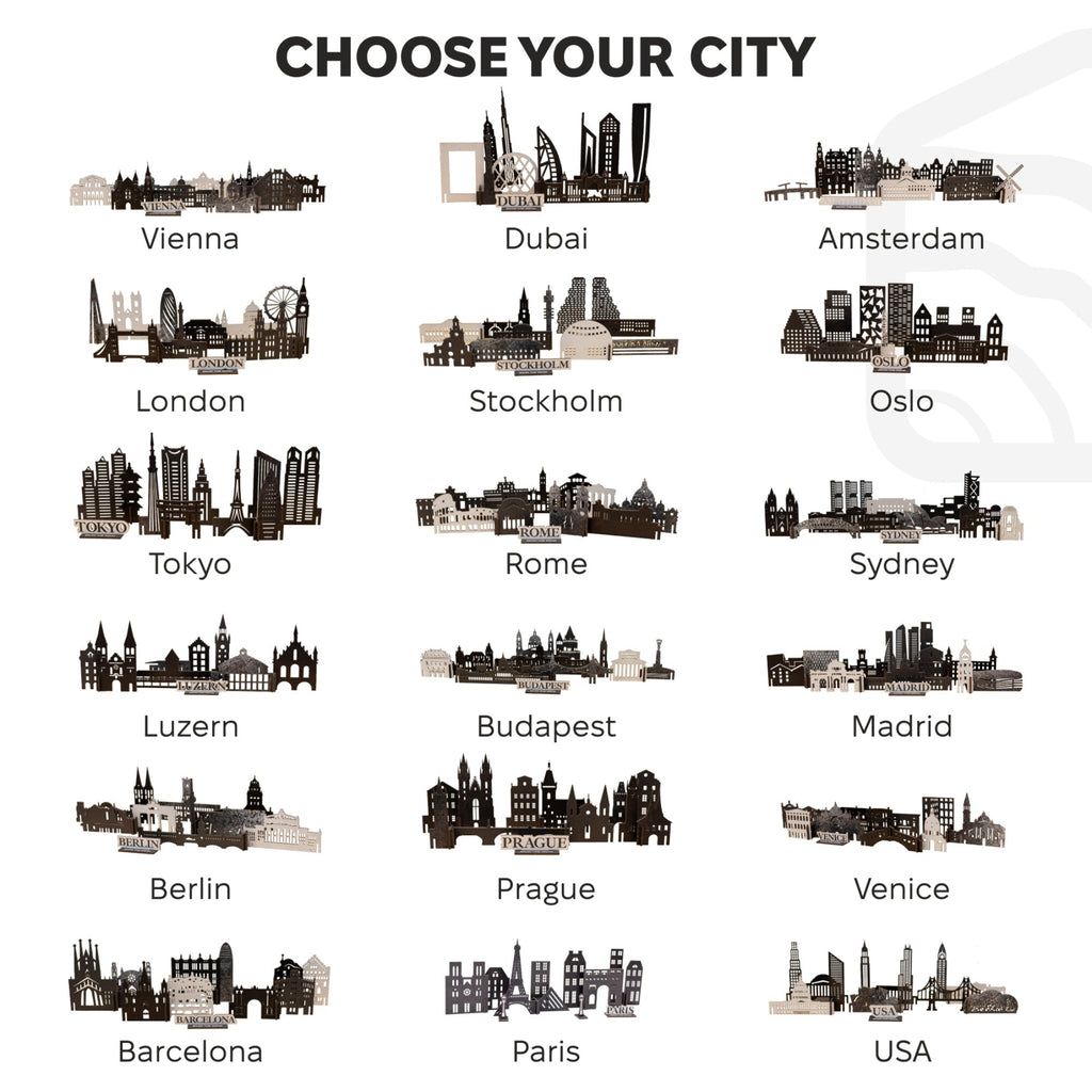 Wooden Travel Decor Memory City – London