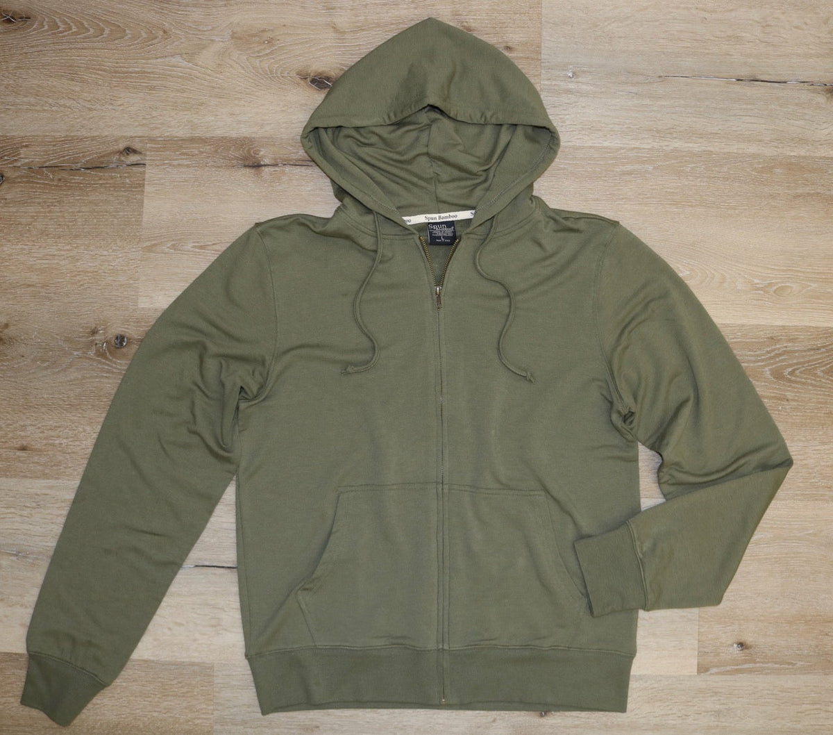 Men's Bamboo Full-Zip Hoodie | Burnt Olive