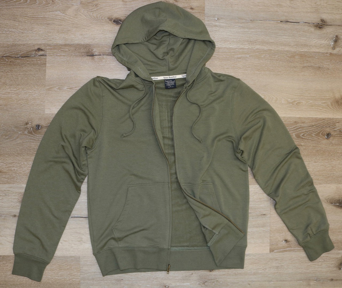 Men's Bamboo Full-Zip Hoodie | Burnt Olive
