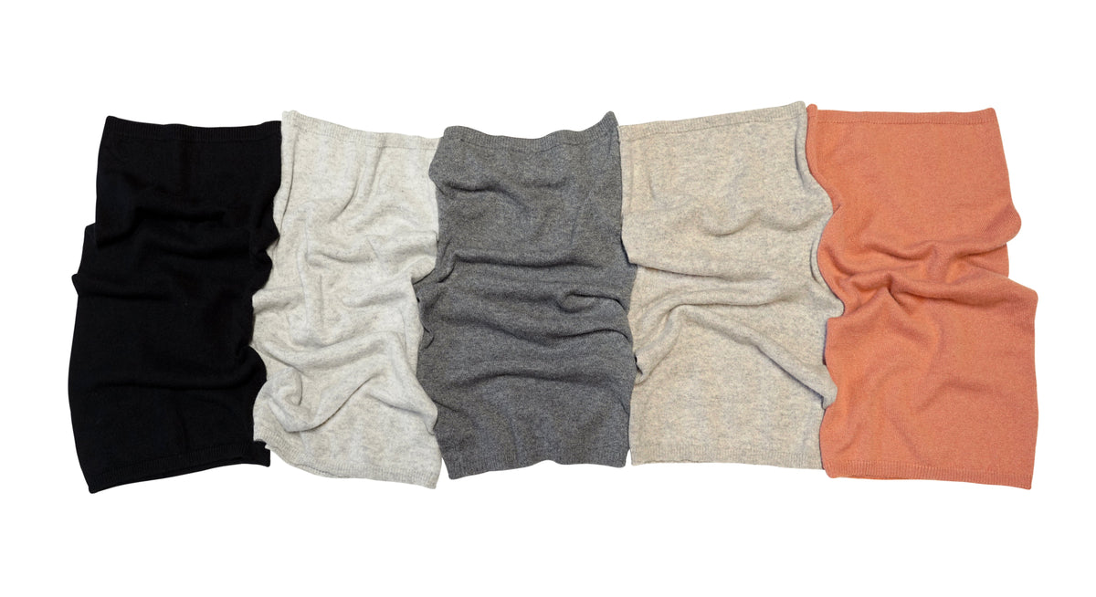tittimitti 100% Cashmere Knitted Neck Gaiter & Loop Scarf | Unisex