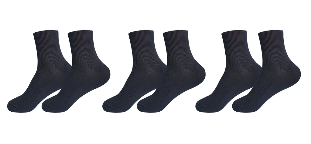 tittimitti Men's 100% Organic Combed Cotton Socks | 3 Pairs | Made in Italy