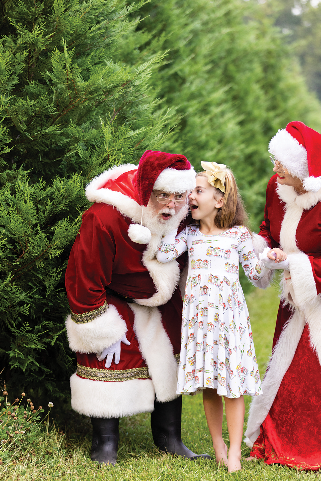 Bayou Wonderland Organic Cotton Kids’ Christmas Twirl Dress