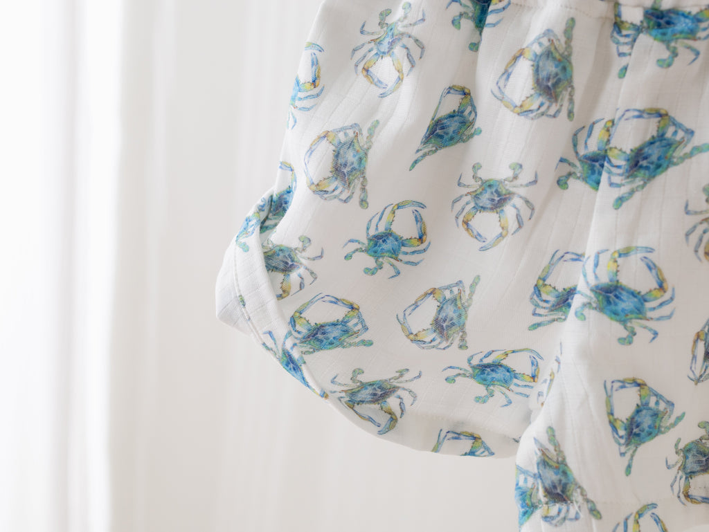 Catching Crabs Organic Muslin Kids’ Shorts