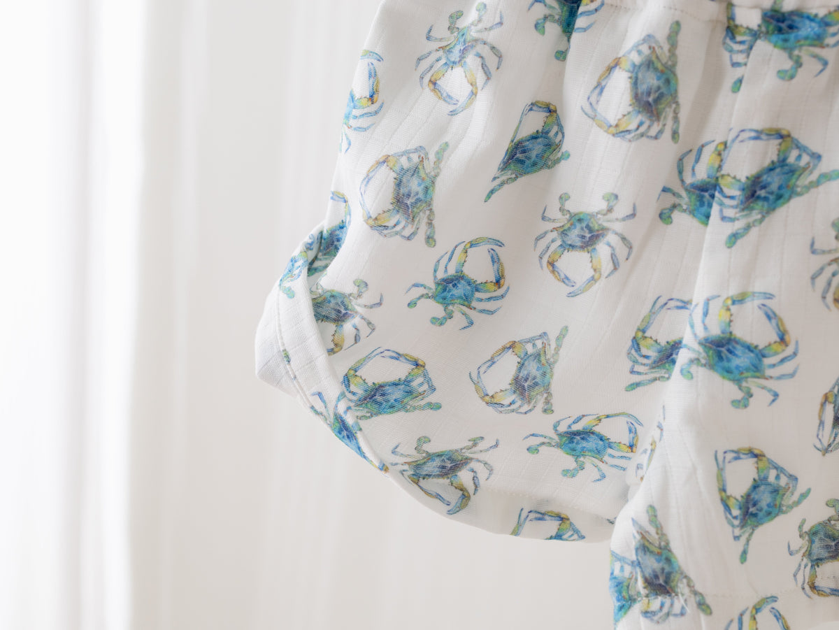 Catching Crabs Organic Muslin Kids’ Shorts