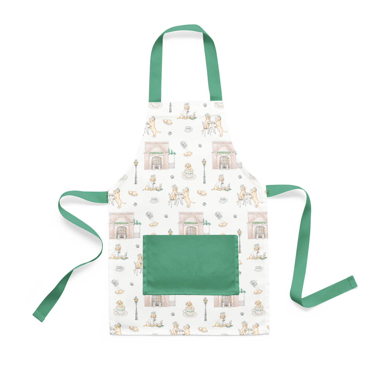 Powdered Sugar & Puppies Organic Cotton Kids’ Apron
