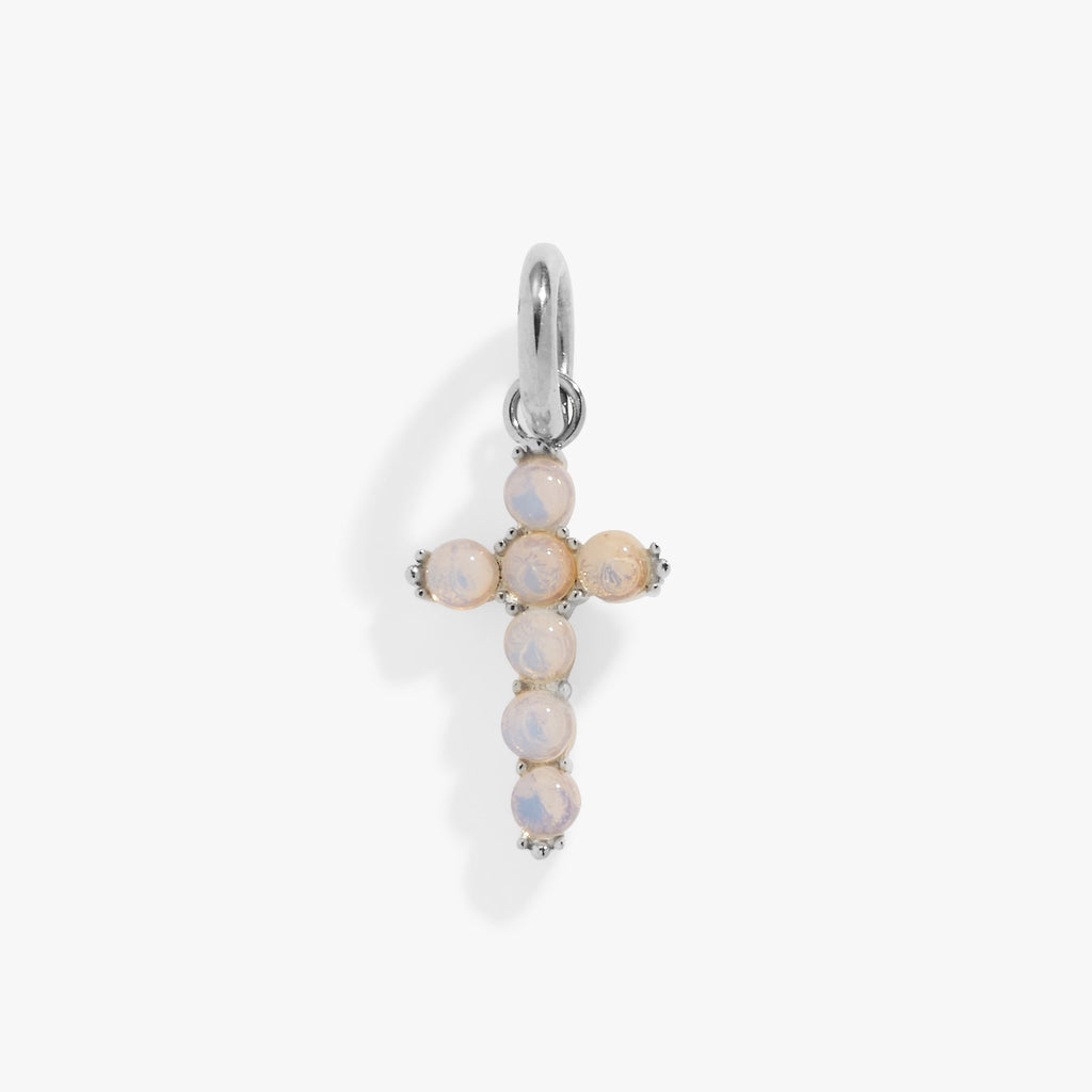 Opal Cross Interchangeable Charm