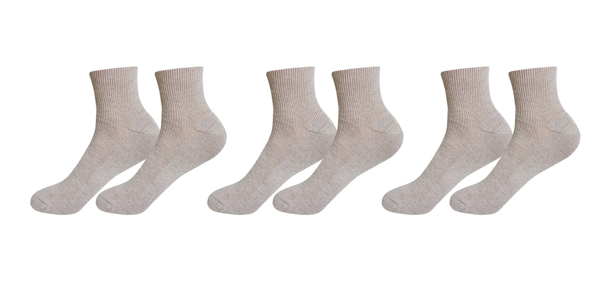 tittimitti Men's 100% Organic Combed Cotton Socks | 3 Pairs | Made in Italy