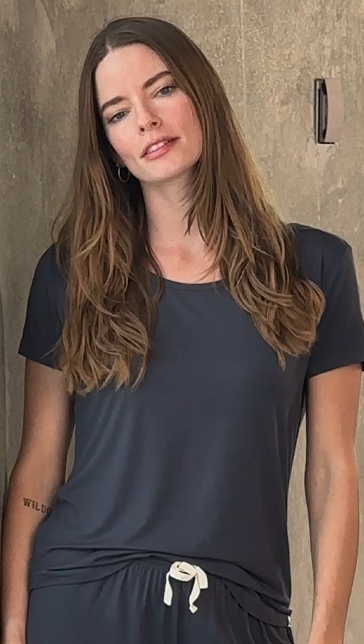 Women's Bamboo Lounge Set | T-Shirt & Shorts