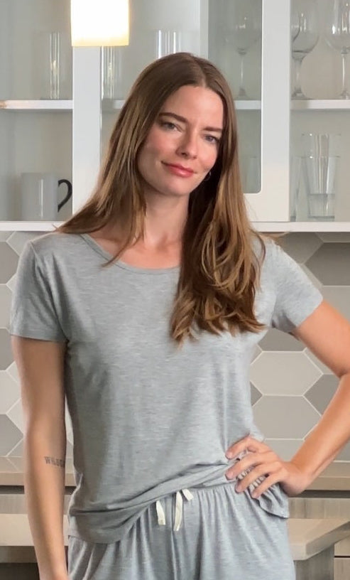 Women's Bamboo Lounge Set | T-Shirt & Shorts