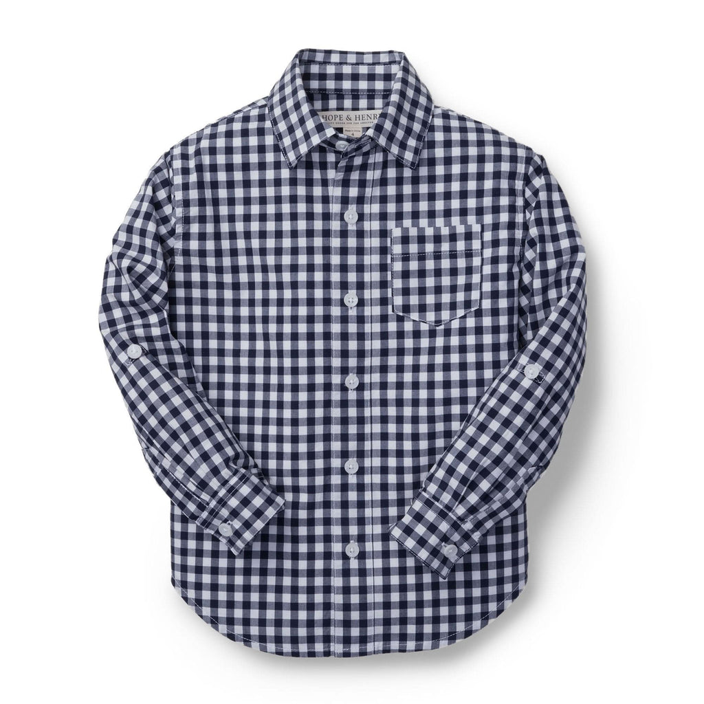 Organic Poplin Button Down Shirt