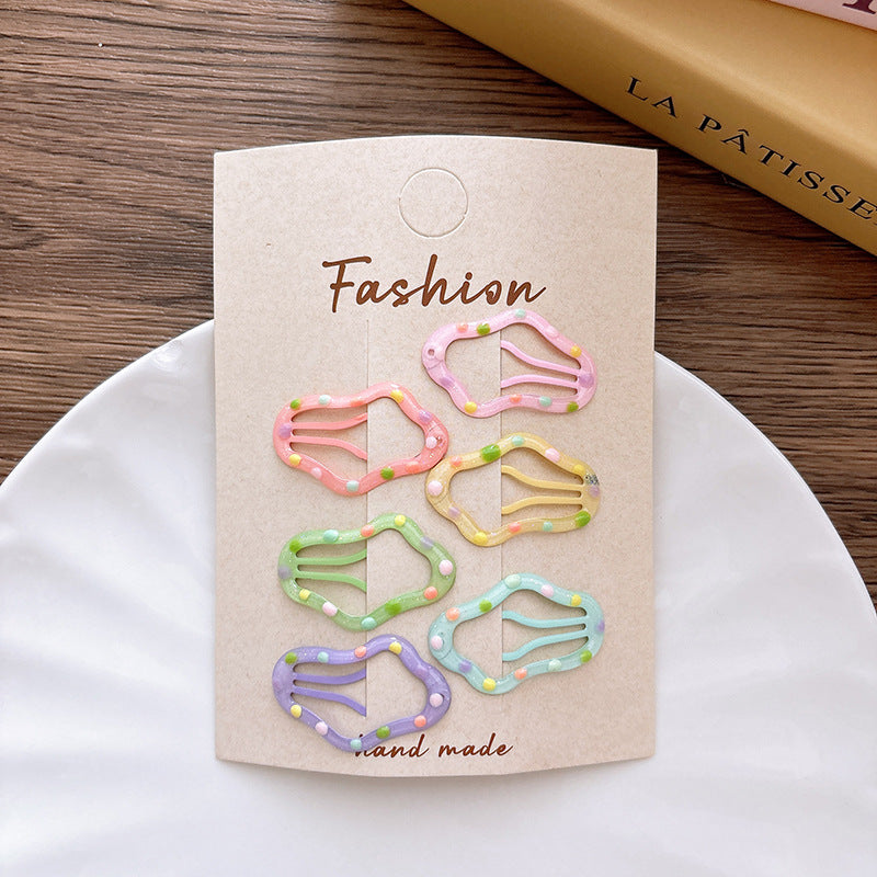 Dots Pattern Hollow-out Hair Clips