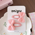 Collection of 2 Cute Butterfly-bow Decorated Hair Clips