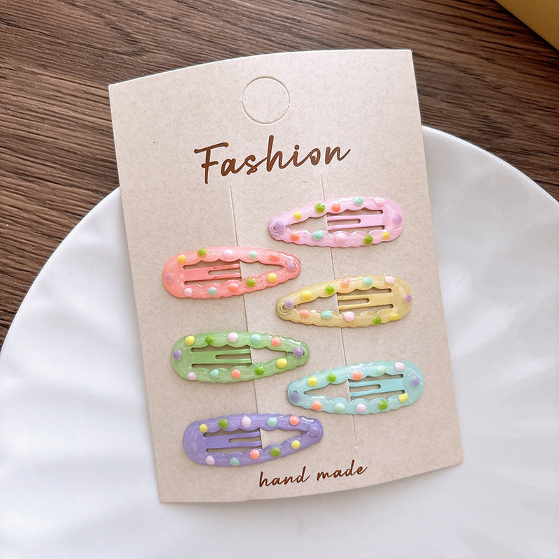 Dots Pattern Hollow-out Hair Clips