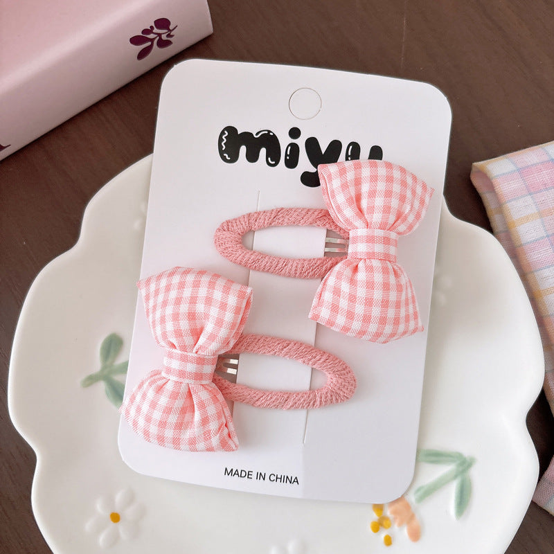 Collection of 2 Cute Butterfly-bow Decorated Hair Clips