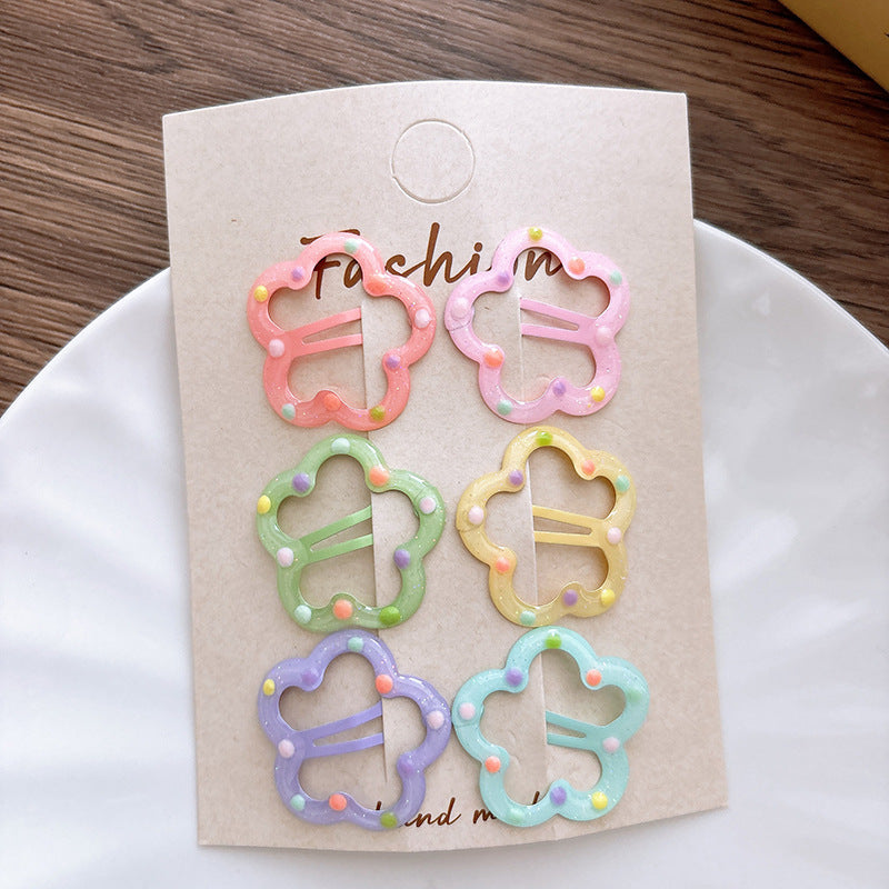 Dots Pattern Hollow-out Hair Clips
