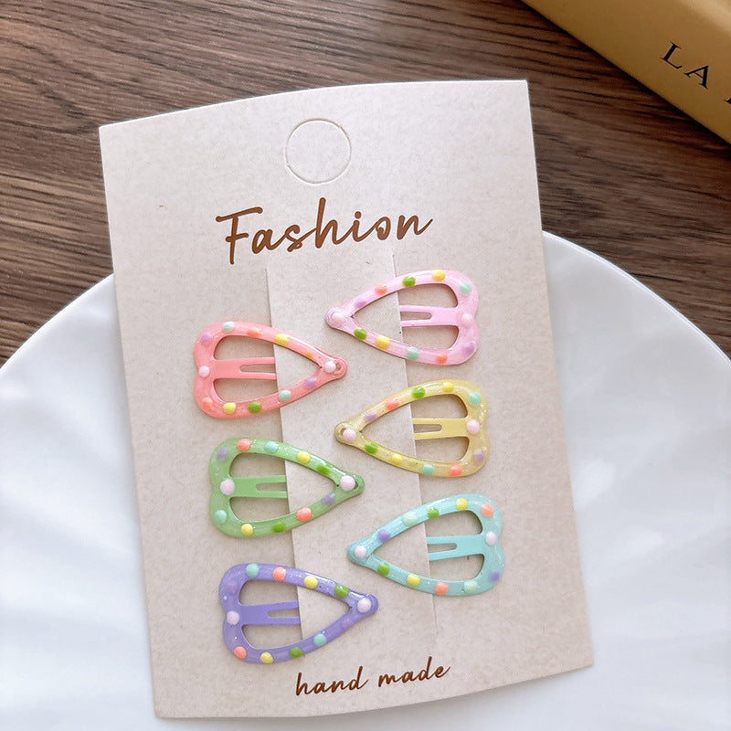 Dots Pattern Hollow-out Hair Clips