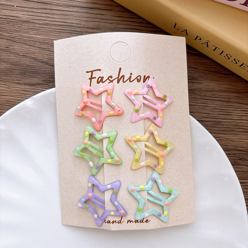 Dots Pattern Hollow-out Hair Clips