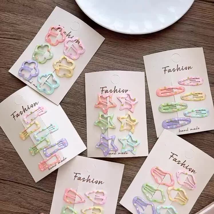 Dots Pattern Hollow-out Hair Clips