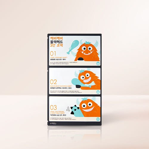 A'pieu Goblin Blackhead 3-Step Nose Pack 3 SET(9pcs)