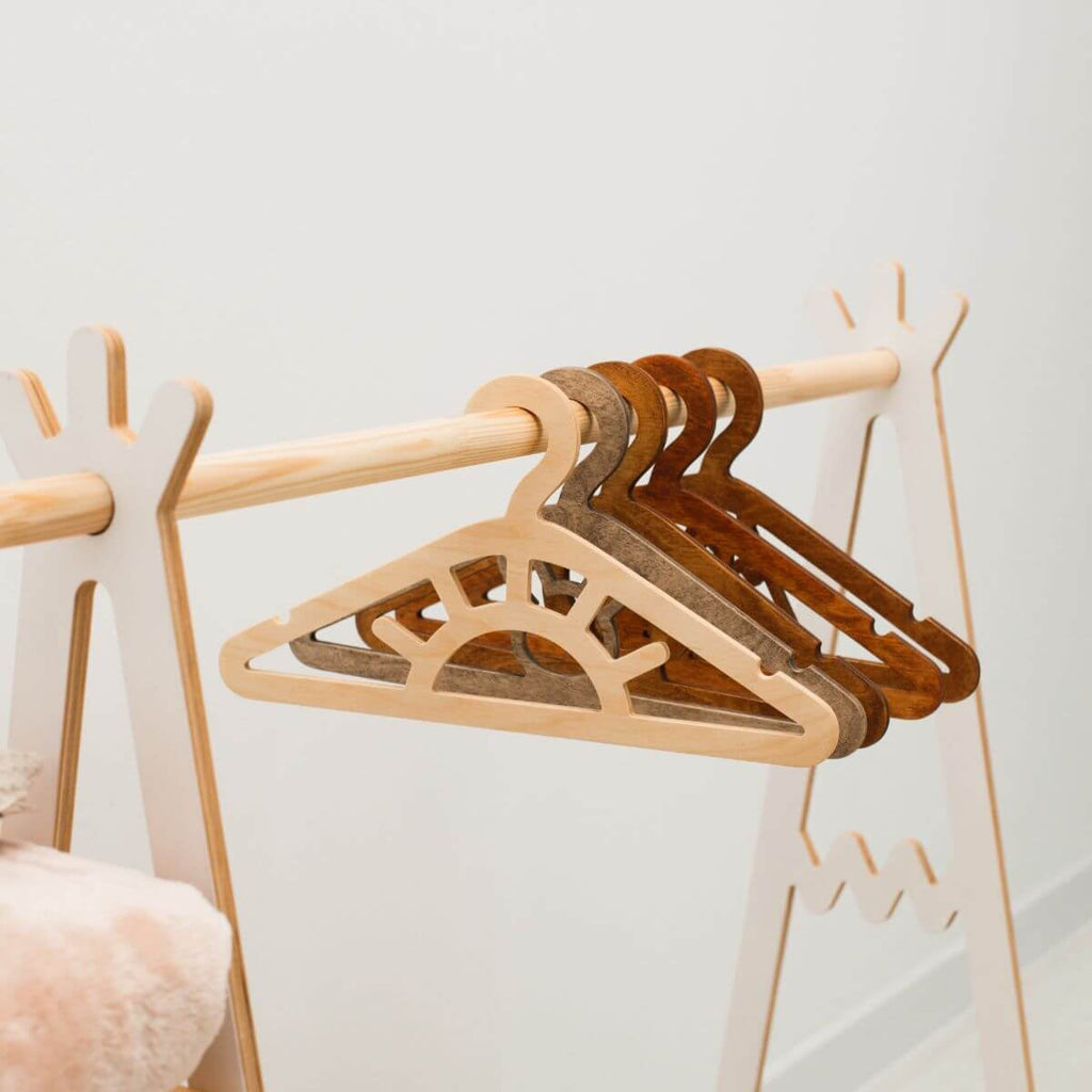 Pack of 10 Kid's Wooden Hangers