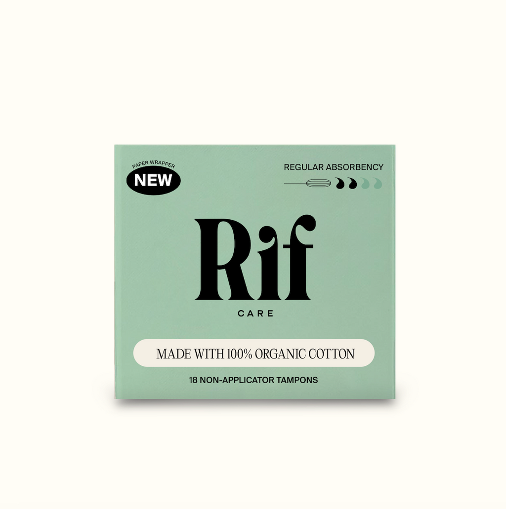Organic Cotton Non-Applicator Tampons- Regular Absorbency - Non shed security veil