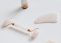 Rose Quartz Facial Roller & Gua Sha Set – Anti-Aging Crystal Beauty Tool